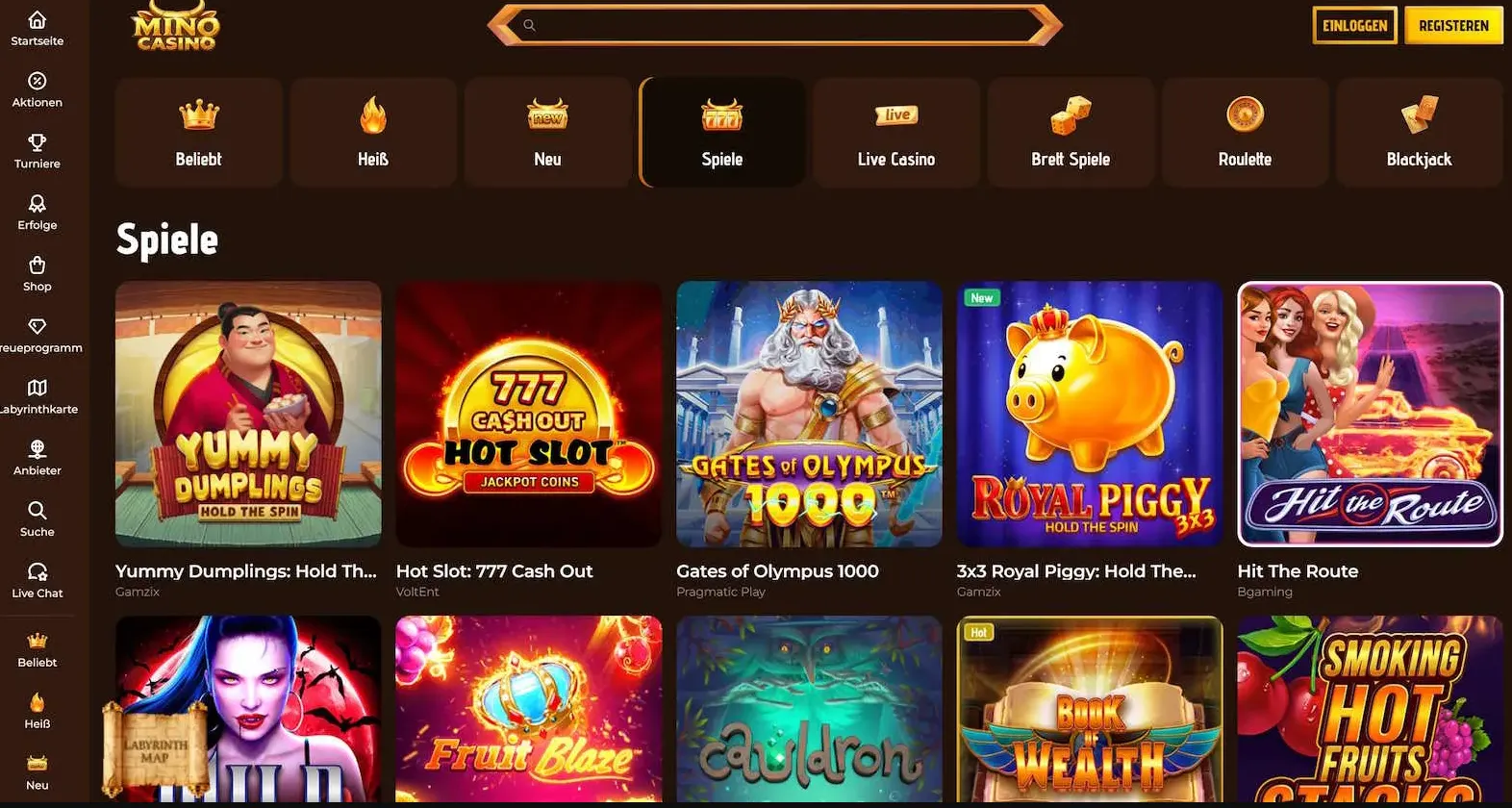 Mino Casino: casino online internacional con programa VIP y cashback